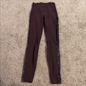 lululemon athletica Brown Leggings with Accents